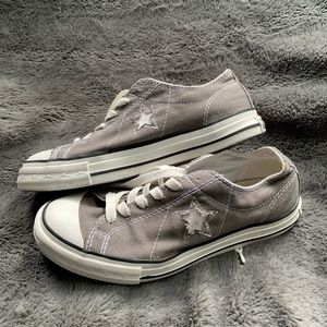 Grey Converse All Stars